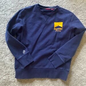 Superdry Men's Large Navy Sweatshirt